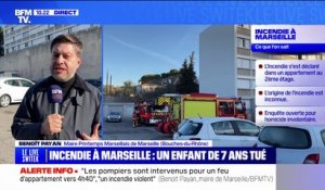 Incendie à Marseille: le maire, Benoît Payan, rappelle qu'"il faut être très prudent sur les causes et sur ce qu'il s'est passé"