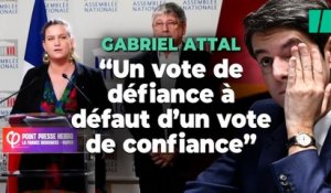 Avant son discours de politique générale, Attal fait déjà face à sa première motion de défiance