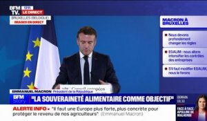 "Dans l'état des textes du Mercosur, la France s'oppose et continuera de s'opposer à cet accord de libre-échange", affirme Emmanuel Macron