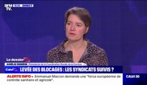 Amélie Rebière (présidente de la Coordination rurale de la Corrèze): "On est toujours mobilisés, aussi bien à Paris, que partout ailleurs dans le territoire français"