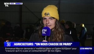 Karine Duc (coprésidente de la Coordination rurale du Lot-et-Garonne) dénonce une "rafle" après son interpellation à Rungis