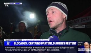 Mobilisation des agriculteurs: Thierry Desforges (vice-président de la FDSEA de l'Essonne) confirme la levée du barrage de l'A6 "à 10 heures" ce vendredi
