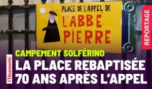 Abbé Pierre : 70 ans après l’appel, la place du campement Solférino rebaptisée en son nom