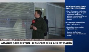 Attaque au couteau à gare de Lyon : le suspect «possédé» par la violence, décrit un témoin