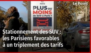 Stationnement des SUV : les Parisiens favorables à un triplement des tarifs