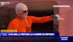 À 80 ans, Jean-Pierre se prépare pour porter la flamme olympique à Bormes-les-Mimosas