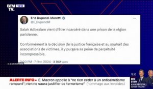 Salah Abdeslam incarcéré dans une prison de la région parisienne, annonce Éric Dupond-Moretti
