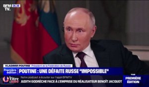 "Ça n'arrivera jamais": Poutine assure qu'une défaite de la Russie en Ukraine est "impossible" lors d'une interview
