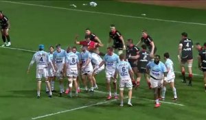 TOP 14 - Essai de Guillaume MARTOCQ (AB) - Stade Toulousain - Aviron Bayonnais