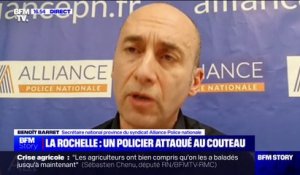 Attaque au couteau au commissariat de la Rochelle: "On a évité le drame parce que le collègue a parfaitement réagi", indique Benoît Barret (Alliance police nationale)