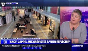 Grève à la SNCF: "Ça fait plusieurs semaines, voire plusieurs mois, qu'il y a des alertes", affirme Céline Verzeletti (secrétaire confédérale de la CGT)