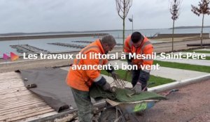 Les travaux du littoral à Mesnil-Saint-Père avancent à bon vent