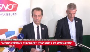 Christophe Fanichet, directeur général de SNCF Voyageurs : «L’objectif sera tenu, nous ferons circuler 1 TGV sur 2 ce week-end»