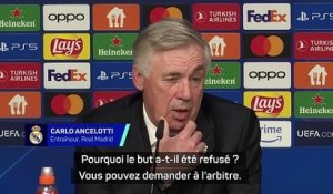 Ancelotti sur le but refusé : “Leur joueur a poussé Lunin et était hors-jeu"