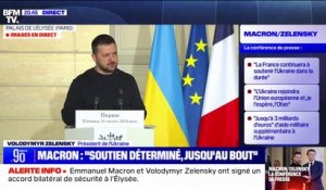 Guerre en Ukraine: Volodymyr Zelesnky se dit "reconnaissant" du soutien français "puissant"