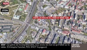 Après la Rochelle, tentative d'attaque cette nuit au commissariat central de Lyon, par un homme armé qui a défoncé en voiture l'entrée du parking