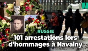 Une centaine de personnes arrêtées en Russie lors d’hommages à Navalny