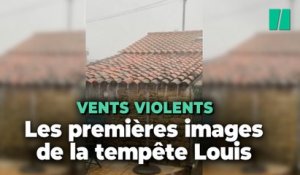 Les premières images de la tempête Louis en France