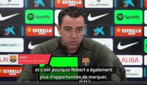 Barcelone - Xavi : “Robert est plus efficace car nous nous sommes améliorés collectivement”