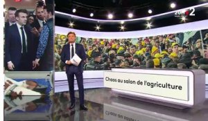 Salon de l'Agriculture : Revoir en 120 secondes les images du fiasco de la visite d'Emmanuel Macron avec des affrontements, des violences, des sifflets et un Président dans "une bulle" pour se déplacer