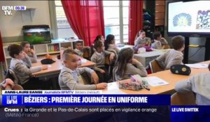 À Béziers, c'est le premier jour en uniforme pour ces élèves en classe de CE2-CM1