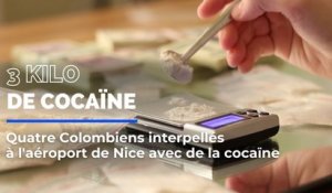 Quatre "mules" interpellées à l'aéroport de Nice avec 3 kilo de cocaïne