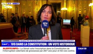 IVG dans la Constitution: "L'impression d'avoir porté une réforme historique", pour Laurence Rossignol (sénatrice PS du Val-de-Marne)