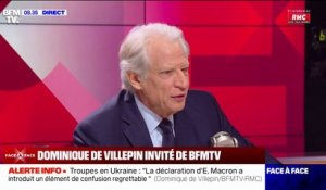 "Dans le soutien que nous exprimons en tant qu'Européens à l'Ukraine, nous constatons des ratés"  affirme Dominique de Villepin