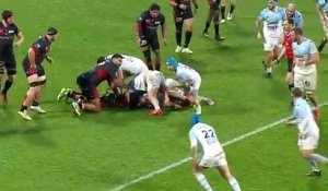 TOP 14 - Essai de Cheikh TIBERGHIEN (AB) - Aviron Bayonnais - LOU Rugby