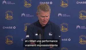 Warriors - Kerr : “Ce match, on le jette aux toilettes”