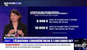 "Le salaire fait de moins en moins la richesse": Aurélie Trouvé (LFI) réagit à l'étude selon laquelle un Français seul est riche à partir de 3860 euros nets d'impôts par mois