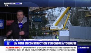 Effondrement d'un pont à Toulouse: les recherches ont été arrêtées