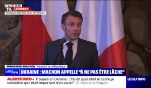 Troupes en Ukraine: "On n'a jamais envie de voir les choses telles qu'elles sont mais nous devons être lucides" déclare Emmanuel Macron en visite en République Tchèque