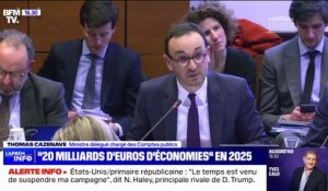 Budget de l'État: le ministre des Comptes publics Thomas Cazenave annonce "20 milliards d'euros d'économies supplémentaires" en 2025