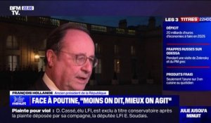 Guerre en Ukraine: "Sur les questions militaires, moins on en dit, mieux on agit", affirme François Hollande