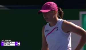 Indian Wells - Swiatek déroule face à Collins