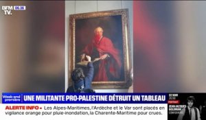 Royaume-Uni: une peinture détruite à coups de cutter par une manifestante pro-Palestine