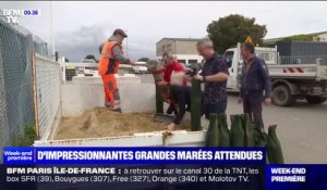 Loire-Atlantique: ces commerçants se protègent dans l'attente des grandes marées