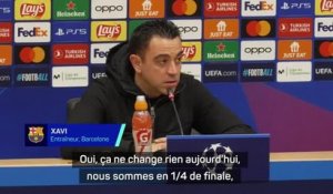 Barcelone - Xavi qualifié pour les 1/4 de finale : “Ça ne change rien à mon départ”