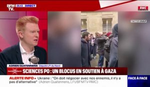 "Tout acte antisémite est à proscrire": Adrien Quatennens réagit au blocage d'un amphitéatre à Sciences Po Paris
