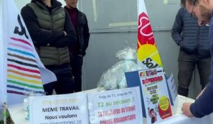 Les formateurs du CFA BTP de Saint-Etienne en grève
