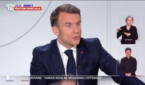 Ukraine: "Décider aujourd'hui d'être faible (…) c'est déjà être dans la défaite", affirme Emmanuel Macron