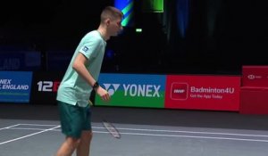 Le replay du quart de finale de Christo Popov - Badminton - Open d'Angleterre