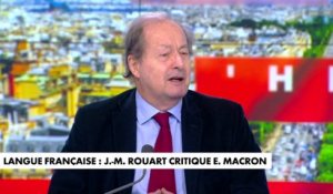 Jean-Marie Rouart: «Emmanuel Macron a maltraité la langue française»