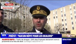 Opération "place nette XXL" à Marseille: "Nous ne laisserons aucun répit à ces dealers dans les prochaines semaines", affirme le préfet de police des Bouches-du-Rhône