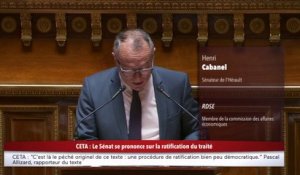 Intervention d'Henri Cabanel (PS) sur la ratification du CETA
