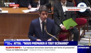 Menace terroriste: "Nous devons nous préparer à tout scénario" assure Gabriel Attal