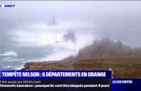 Tempête Nelson: des rafales à 183km/h relevées à la Pointe du Raz