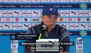 Marseille - Gasset : “Beaucoup de frustration”