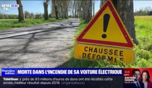Haute-Garonne: une automobiliste meurt dans l'incendie de sa voiture électrique après un accident